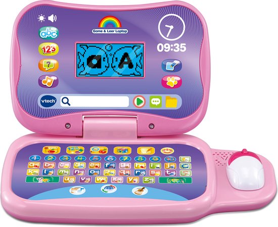 Vtech Game en leer laptop roze suzieshop 1 Vtech Game en leer laptop roze