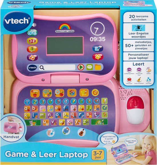 Vtech Game en leer laptop roze suzieshop 4 Vtech Game en leer laptop roze
