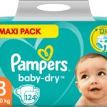 pampers baby-dry maat 3 (6-10 kg) 124 stuks